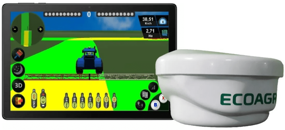 Imagen en primer plano Banderillero Satelital ECOAgro T8